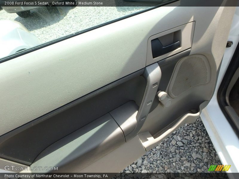 Oxford White / Medium Stone 2008 Ford Focus S Sedan