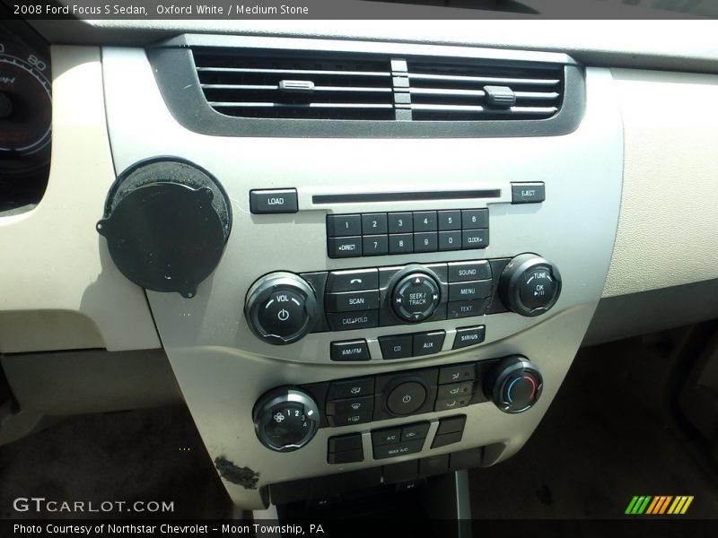 Oxford White / Medium Stone 2008 Ford Focus S Sedan