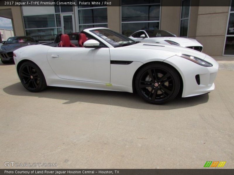 Polaris White / Red 2017 Jaguar F-TYPE Premium Convertible