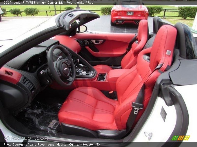 Polaris White / Red 2017 Jaguar F-TYPE Premium Convertible