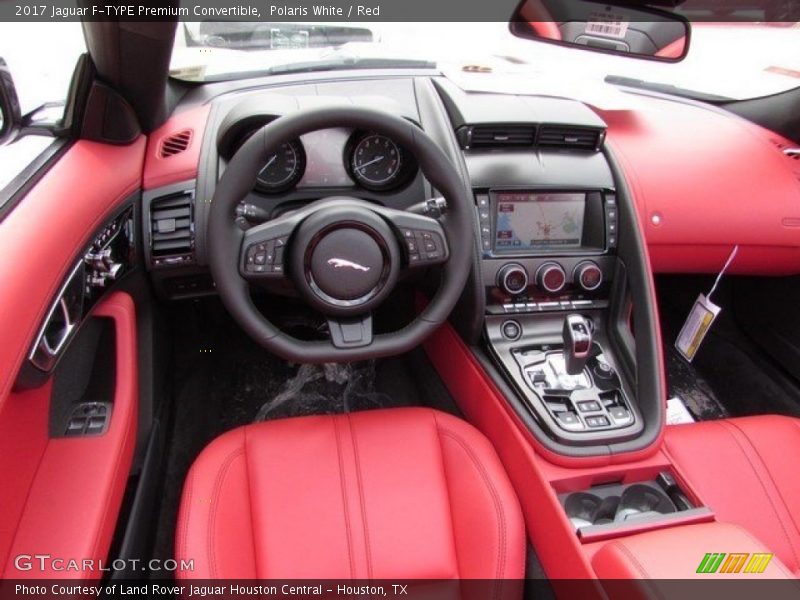 Polaris White / Red 2017 Jaguar F-TYPE Premium Convertible