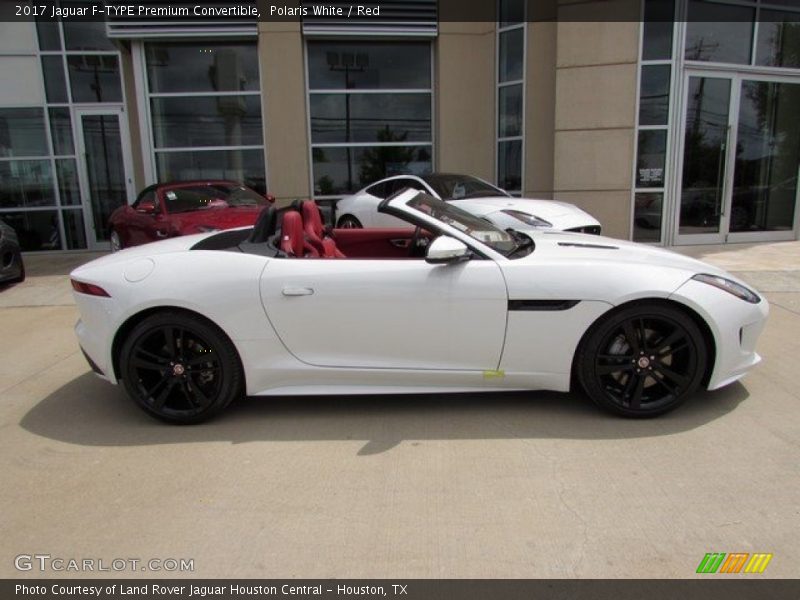 Polaris White / Red 2017 Jaguar F-TYPE Premium Convertible