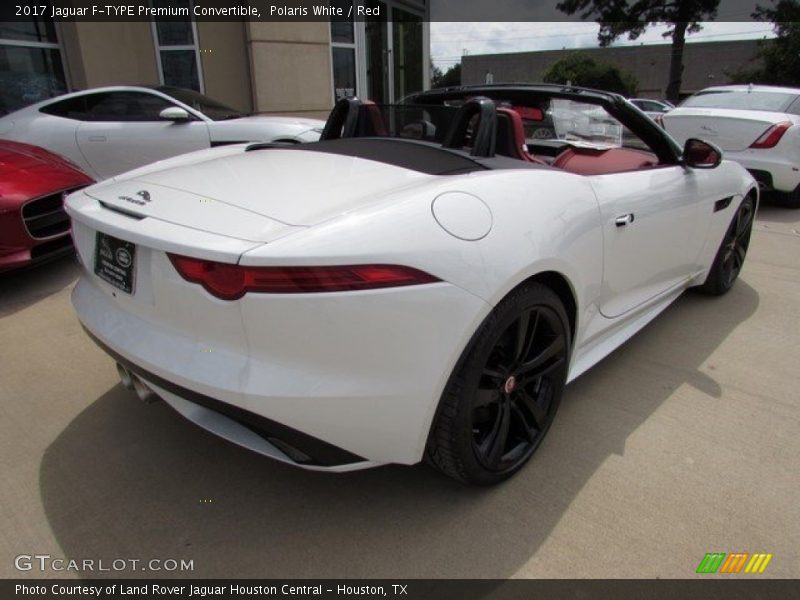 Polaris White / Red 2017 Jaguar F-TYPE Premium Convertible
