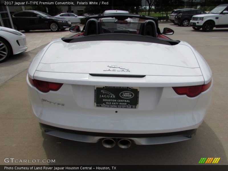 Polaris White / Red 2017 Jaguar F-TYPE Premium Convertible