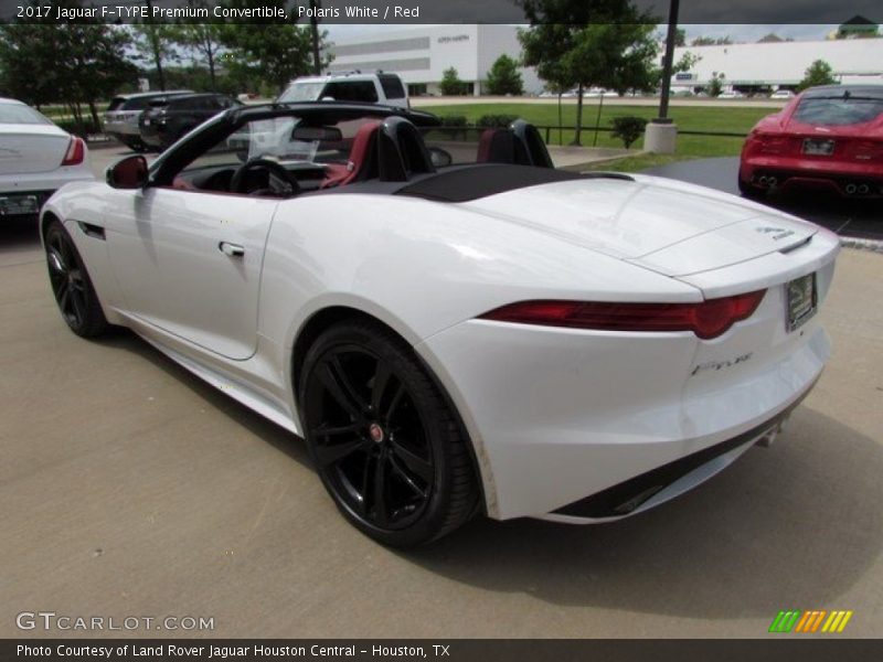 Polaris White / Red 2017 Jaguar F-TYPE Premium Convertible