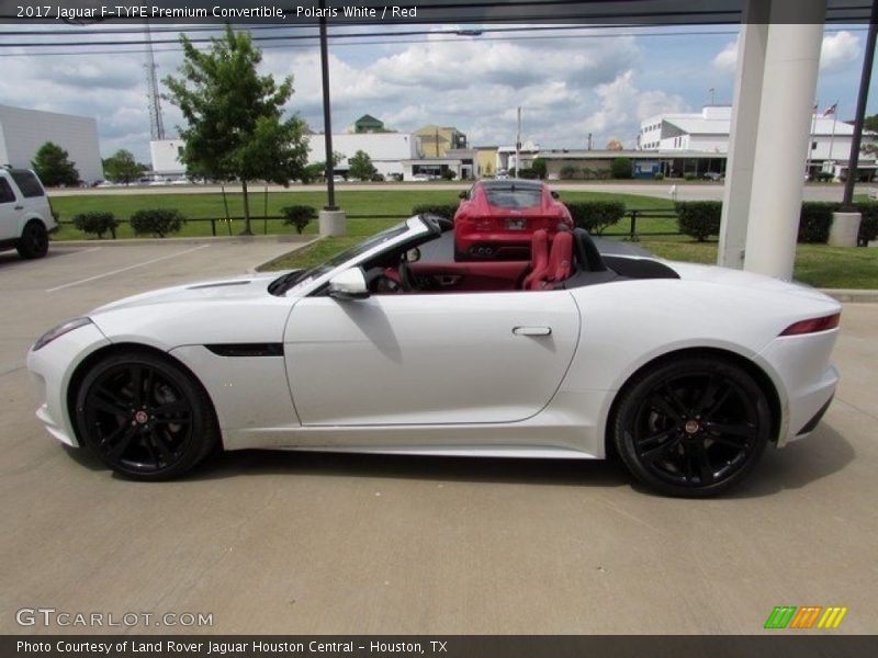 Polaris White / Red 2017 Jaguar F-TYPE Premium Convertible