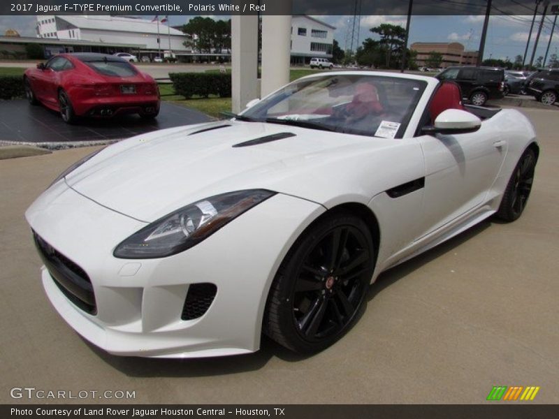 Polaris White / Red 2017 Jaguar F-TYPE Premium Convertible