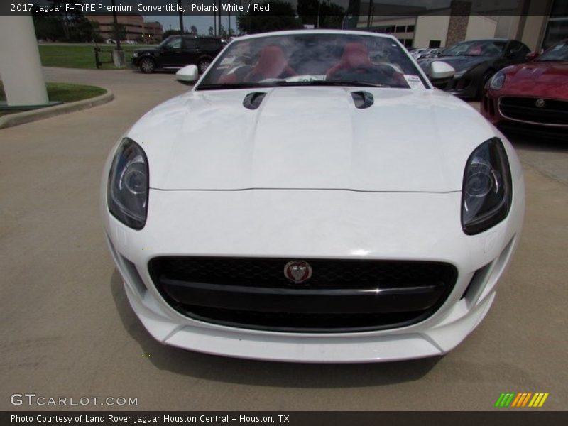 Polaris White / Red 2017 Jaguar F-TYPE Premium Convertible