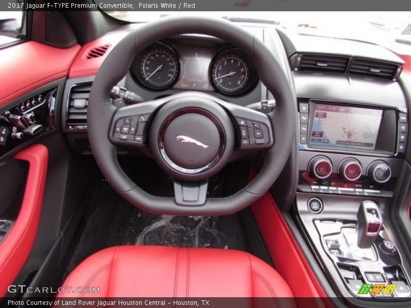 Polaris White / Red 2017 Jaguar F-TYPE Premium Convertible