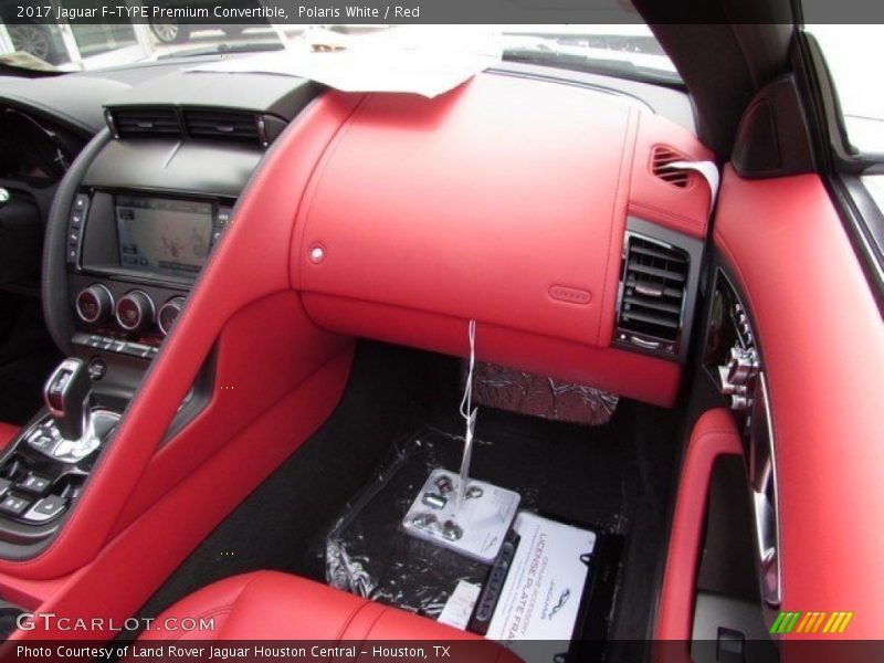 Polaris White / Red 2017 Jaguar F-TYPE Premium Convertible