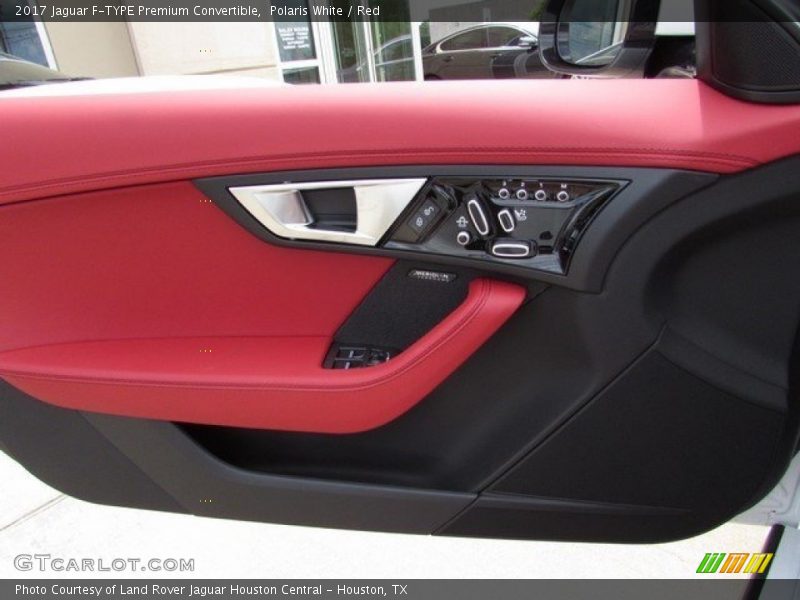 Polaris White / Red 2017 Jaguar F-TYPE Premium Convertible