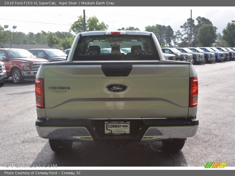 Ingot Silver / Medium Earth Gray 2016 Ford F150 XL SuperCab