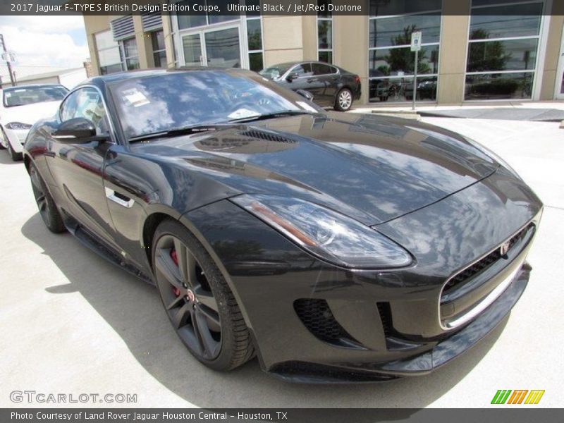Ultimate Black / Jet/Red Duotone 2017 Jaguar F-TYPE S British Design Edition Coupe