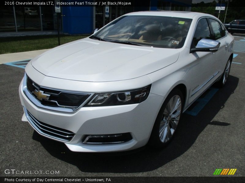 Iridescent Pearl Tricoat / Jet Black/Mojave 2016 Chevrolet Impala LTZ