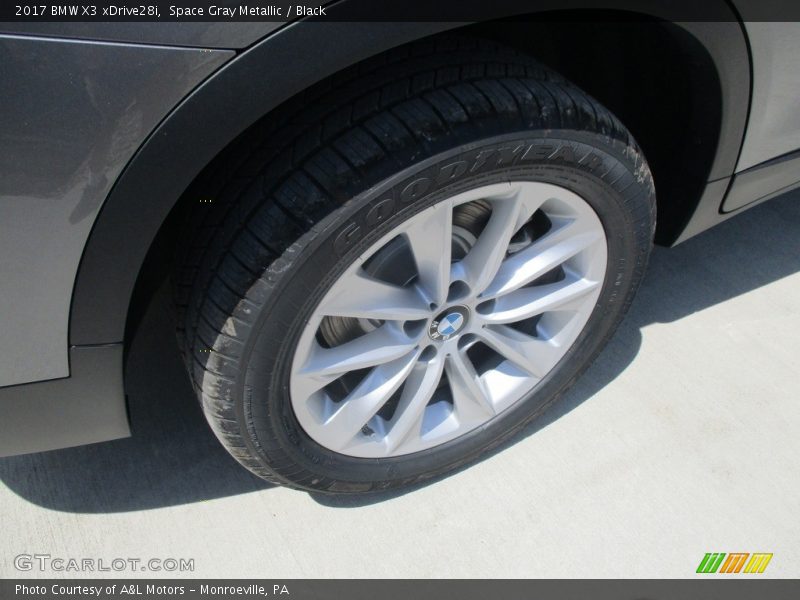 Space Gray Metallic / Black 2017 BMW X3 xDrive28i