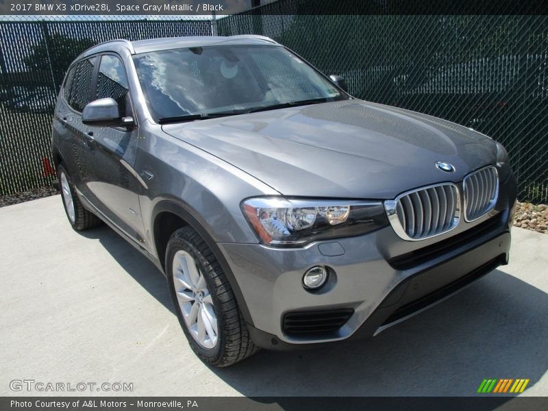 Space Gray Metallic / Black 2017 BMW X3 xDrive28i