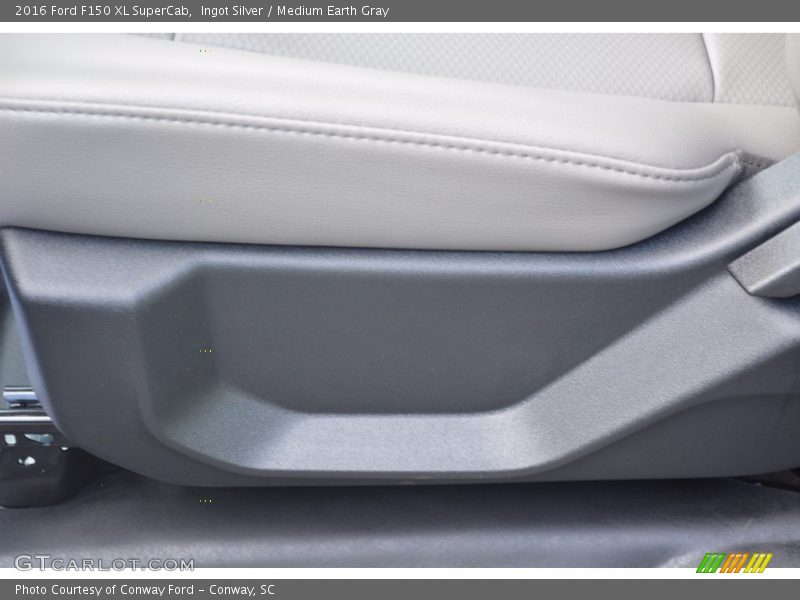 Ingot Silver / Medium Earth Gray 2016 Ford F150 XL SuperCab