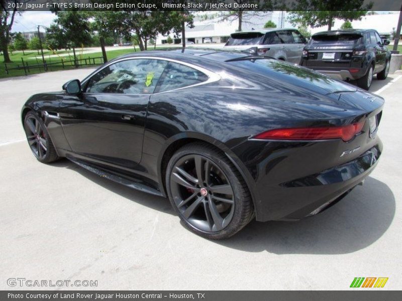 Ultimate Black / Jet/Red Duotone 2017 Jaguar F-TYPE S British Design Edition Coupe