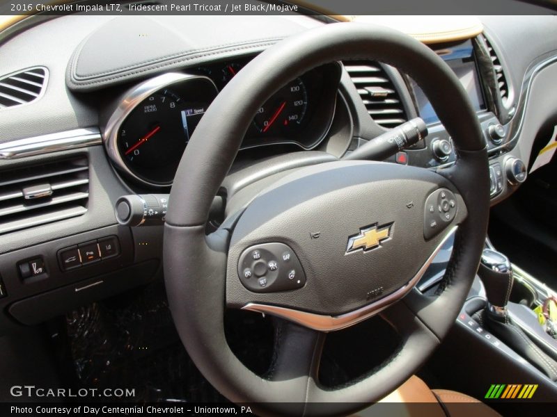 Iridescent Pearl Tricoat / Jet Black/Mojave 2016 Chevrolet Impala LTZ