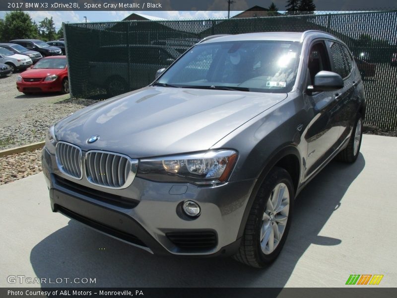 Space Gray Metallic / Black 2017 BMW X3 xDrive28i