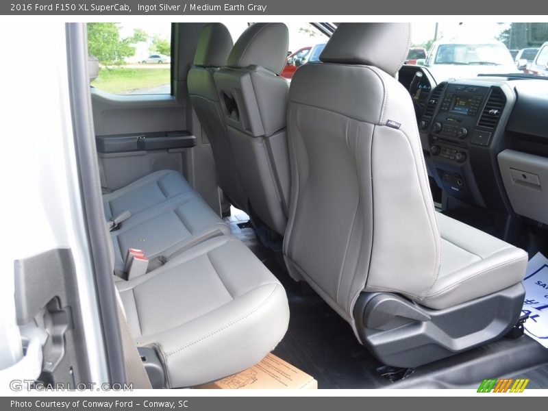 Ingot Silver / Medium Earth Gray 2016 Ford F150 XL SuperCab