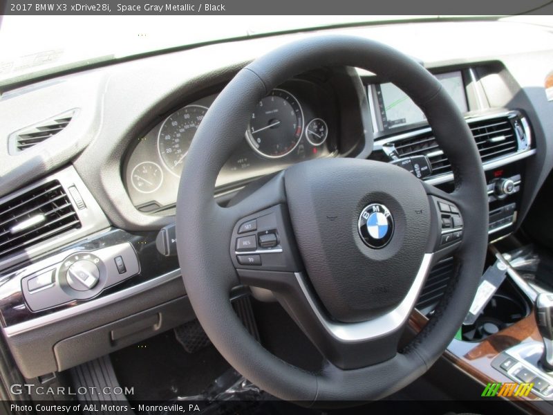 Space Gray Metallic / Black 2017 BMW X3 xDrive28i