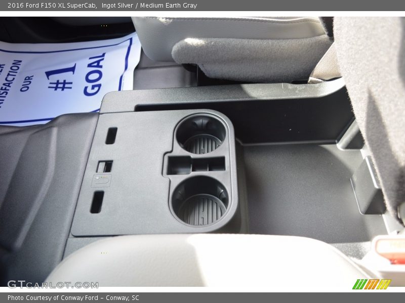 Ingot Silver / Medium Earth Gray 2016 Ford F150 XL SuperCab
