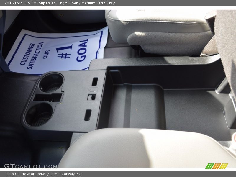 Ingot Silver / Medium Earth Gray 2016 Ford F150 XL SuperCab