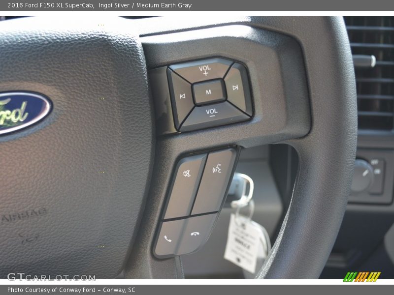 Ingot Silver / Medium Earth Gray 2016 Ford F150 XL SuperCab