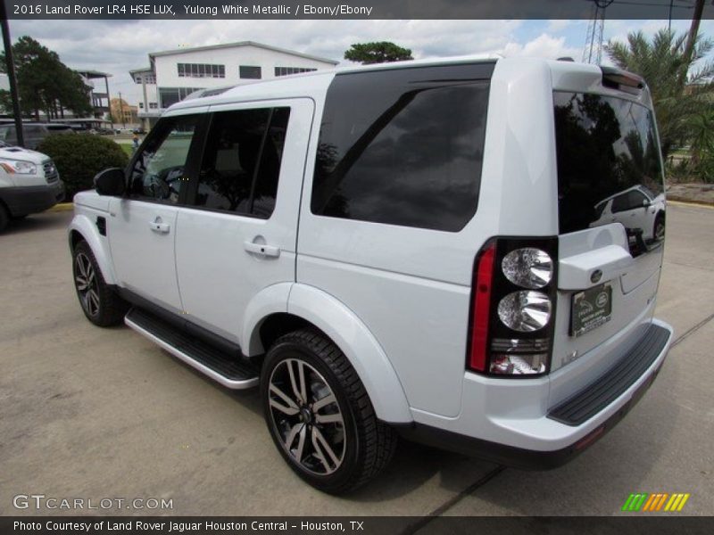 Yulong White Metallic / Ebony/Ebony 2016 Land Rover LR4 HSE LUX
