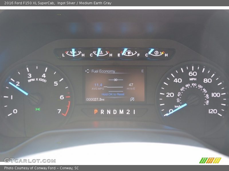 Ingot Silver / Medium Earth Gray 2016 Ford F150 XL SuperCab