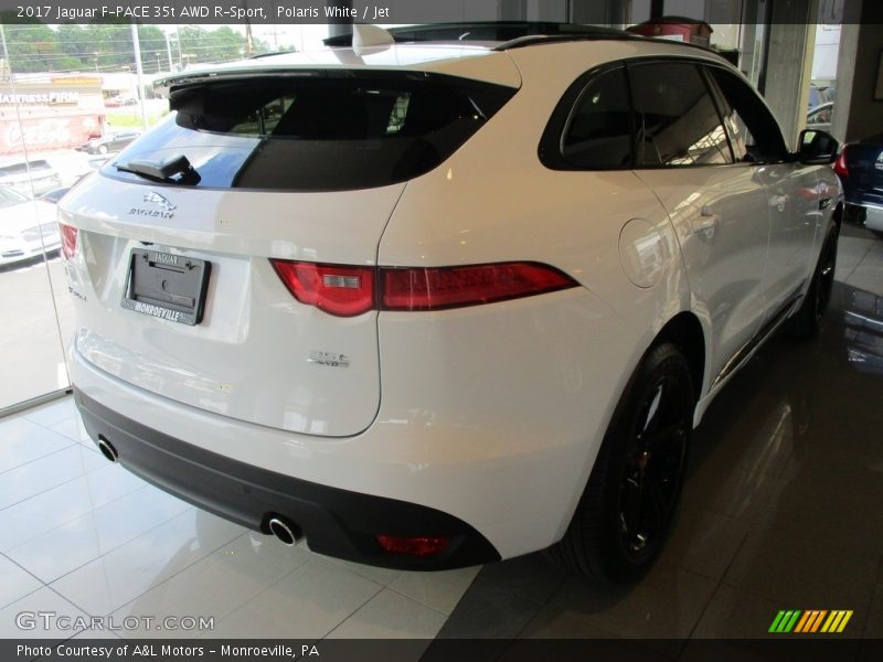 Polaris White / Jet 2017 Jaguar F-PACE 35t AWD R-Sport
