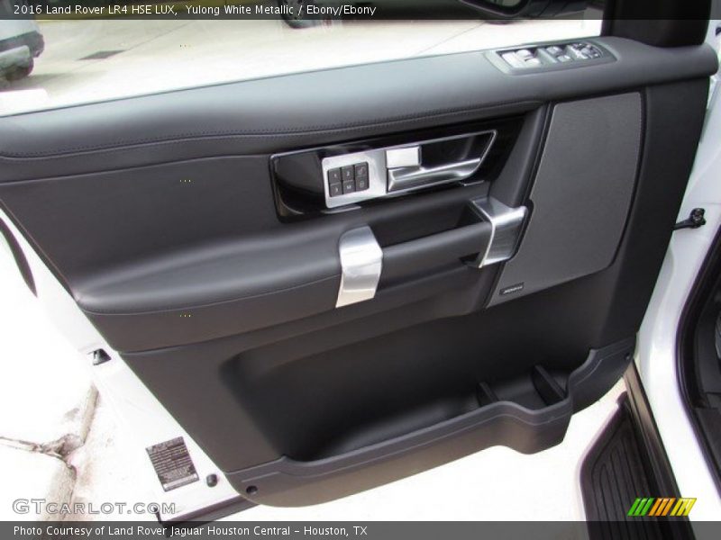 Yulong White Metallic / Ebony/Ebony 2016 Land Rover LR4 HSE LUX