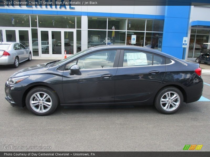Blue Ray Metallic / Jet Black 2016 Chevrolet Cruze LT Sedan
