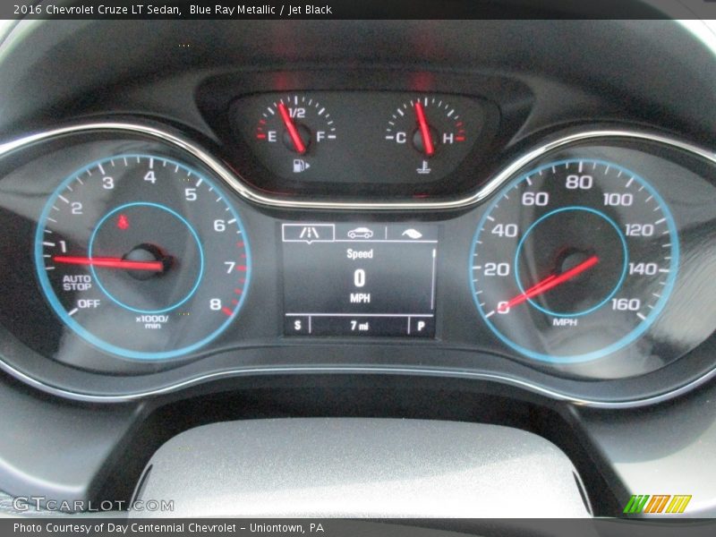 Blue Ray Metallic / Jet Black 2016 Chevrolet Cruze LT Sedan