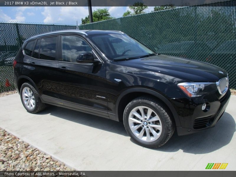 Jet Black / Black 2017 BMW X3 xDrive28i