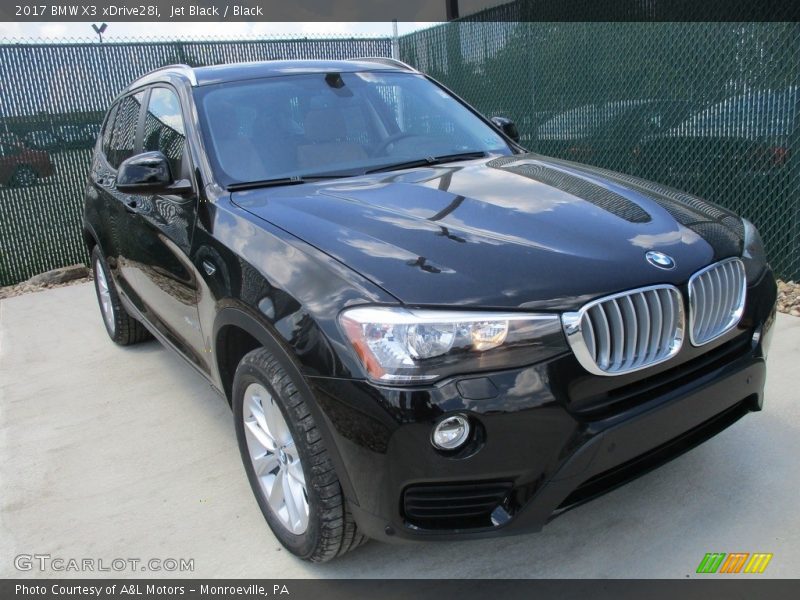 Jet Black / Black 2017 BMW X3 xDrive28i