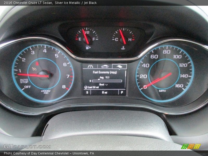 Silver Ice Metallic / Jet Black 2016 Chevrolet Cruze LT Sedan