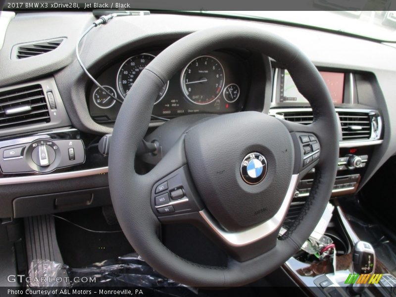 Jet Black / Black 2017 BMW X3 xDrive28i