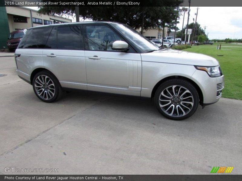 Aruba Metallic / Ebony/Ebony 2016 Land Rover Range Rover Supercharged