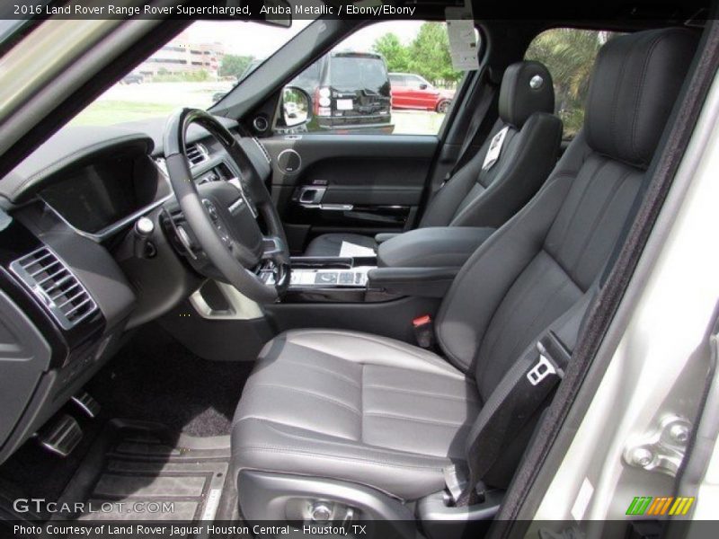 Aruba Metallic / Ebony/Ebony 2016 Land Rover Range Rover Supercharged