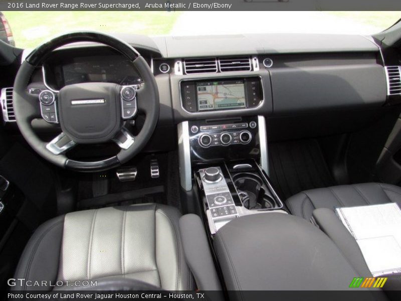 Aruba Metallic / Ebony/Ebony 2016 Land Rover Range Rover Supercharged
