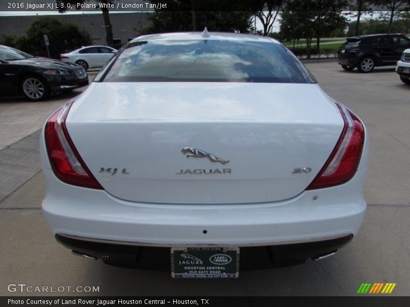 Polaris White / London Tan/Jet 2016 Jaguar XJ L 3.0