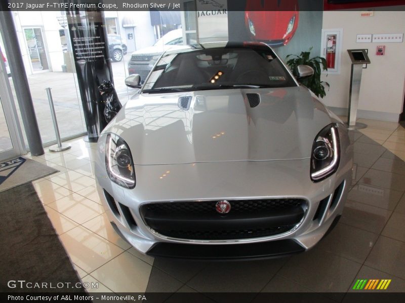 Rhodium Silver / Jet 2017 Jaguar F-TYPE Premium Coupe
