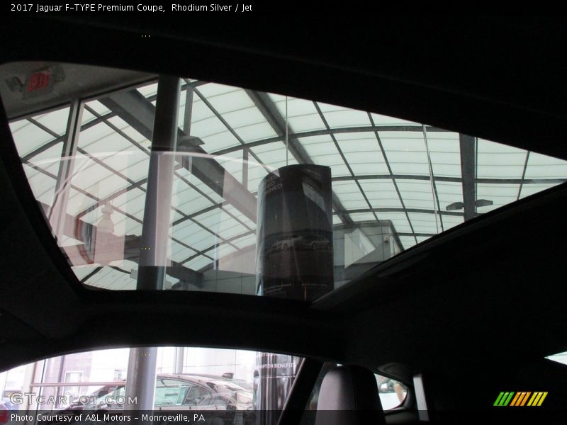 Rhodium Silver / Jet 2017 Jaguar F-TYPE Premium Coupe