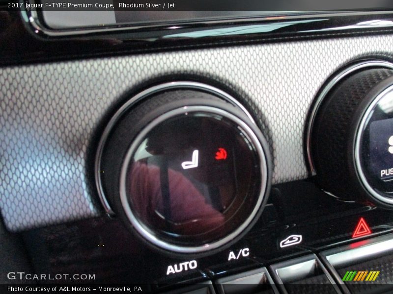 Rhodium Silver / Jet 2017 Jaguar F-TYPE Premium Coupe