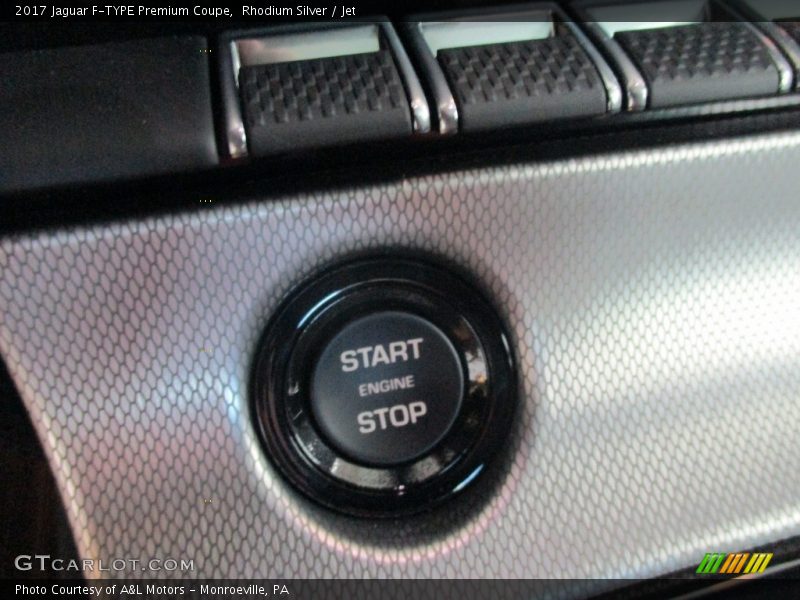 Rhodium Silver / Jet 2017 Jaguar F-TYPE Premium Coupe
