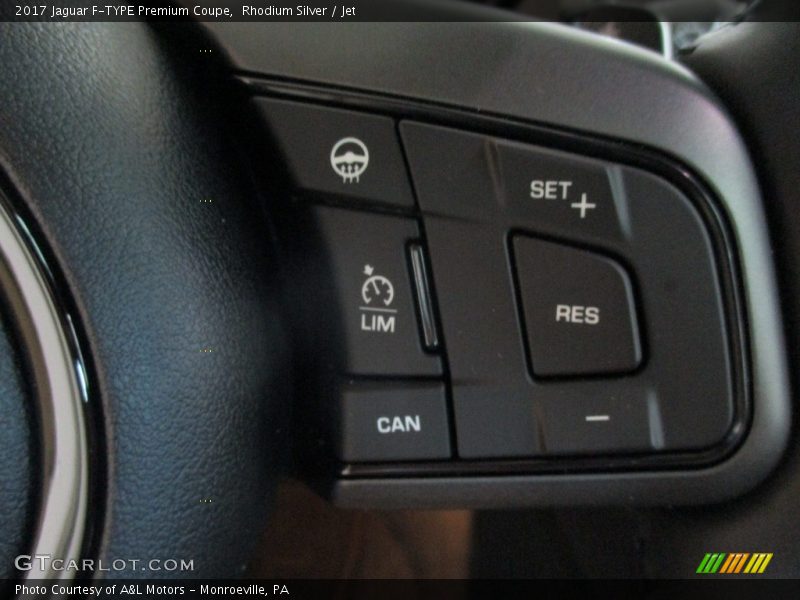 Rhodium Silver / Jet 2017 Jaguar F-TYPE Premium Coupe