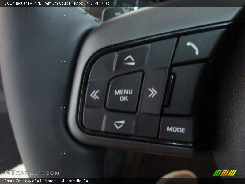 Rhodium Silver / Jet 2017 Jaguar F-TYPE Premium Coupe