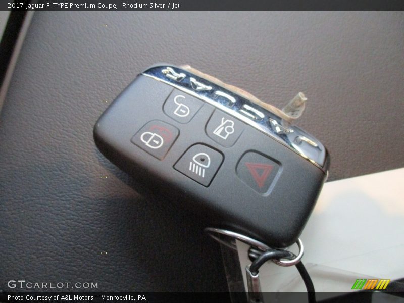 Rhodium Silver / Jet 2017 Jaguar F-TYPE Premium Coupe